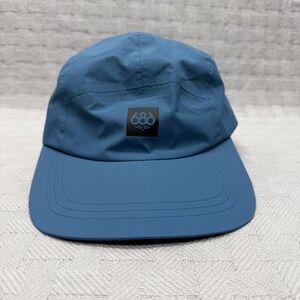 686 Hat Cap 5 Panel Mens One Size Blue GORE-TEX INFINIUM Adjustable Lightweight